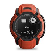 Garmin Instinct 2X Solar 2.79 cm (1.1 ) MIP 50 mm Digital 176 x 176 pixels Touchscreen Red GPS (satellite)