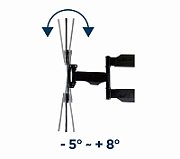 Gembird | Wall mount | WM-55ST-01 | Tilt  swivel  rotate | 32-55   | Maximum weight (capacity) 32 kg | Black