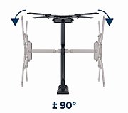 Gembird | Wall mount | WM-55ST-01 | Tilt  swivel  rotate | 32-55   | Maximum weight (capacity) 32 kg | Black