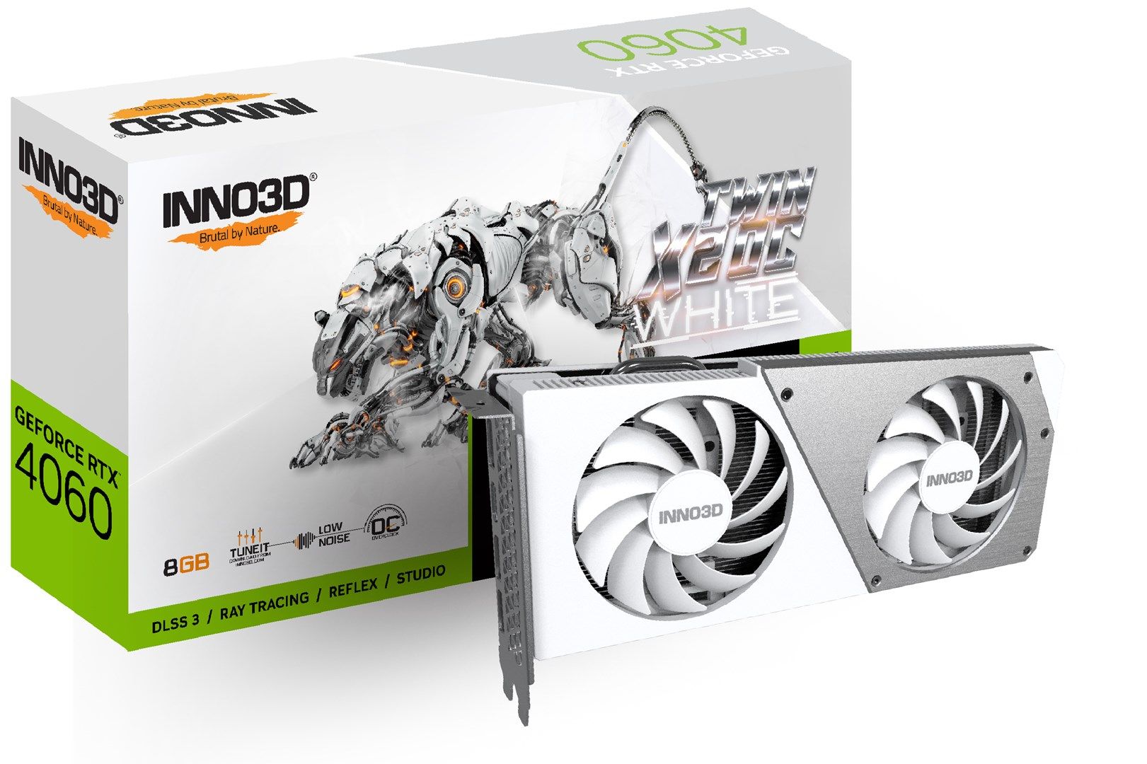 Placa video Inno3D GeForce RTX 4060 TWIN X2 OC WHITE 8 GB GDDR6 128 bit