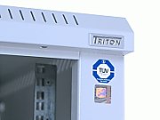Triton 19  Delta S rack 15U/600x600  glass grey Freestanding rack