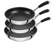 Set of 3 Zwilling Poletto non-stick pans