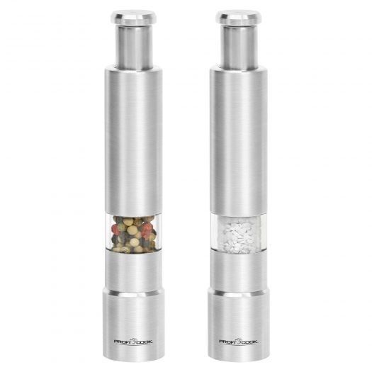ProfiCook PC-PSM 1160 Salt & pepper grinder set Stainless steel  Transparent