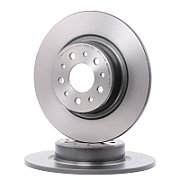 Brake disc  BREMBO Max  1pcs.  Slotted  rear  L/R  avg. ext. 276 mm  10 mm thick  suitable for ALFA ROMEO 147  156  GT 1.6-3.2 02.97-09.10