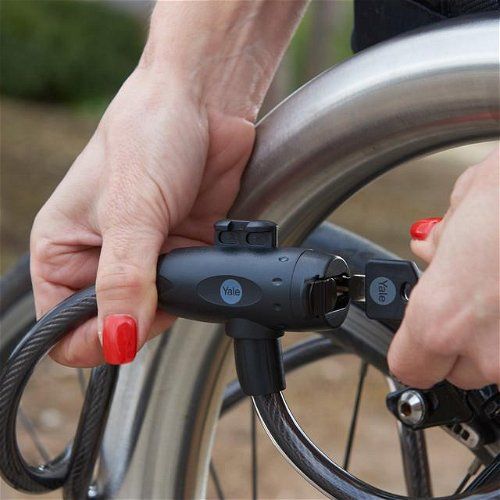 Linka rowerowa stalowa na klucz 12x2000mm Yale Essential Security Keyed Cable Lock 12mm