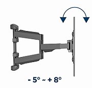 Gembird WM-75ST-01 Full motion TV wall mount  32”-75” (45 kg)