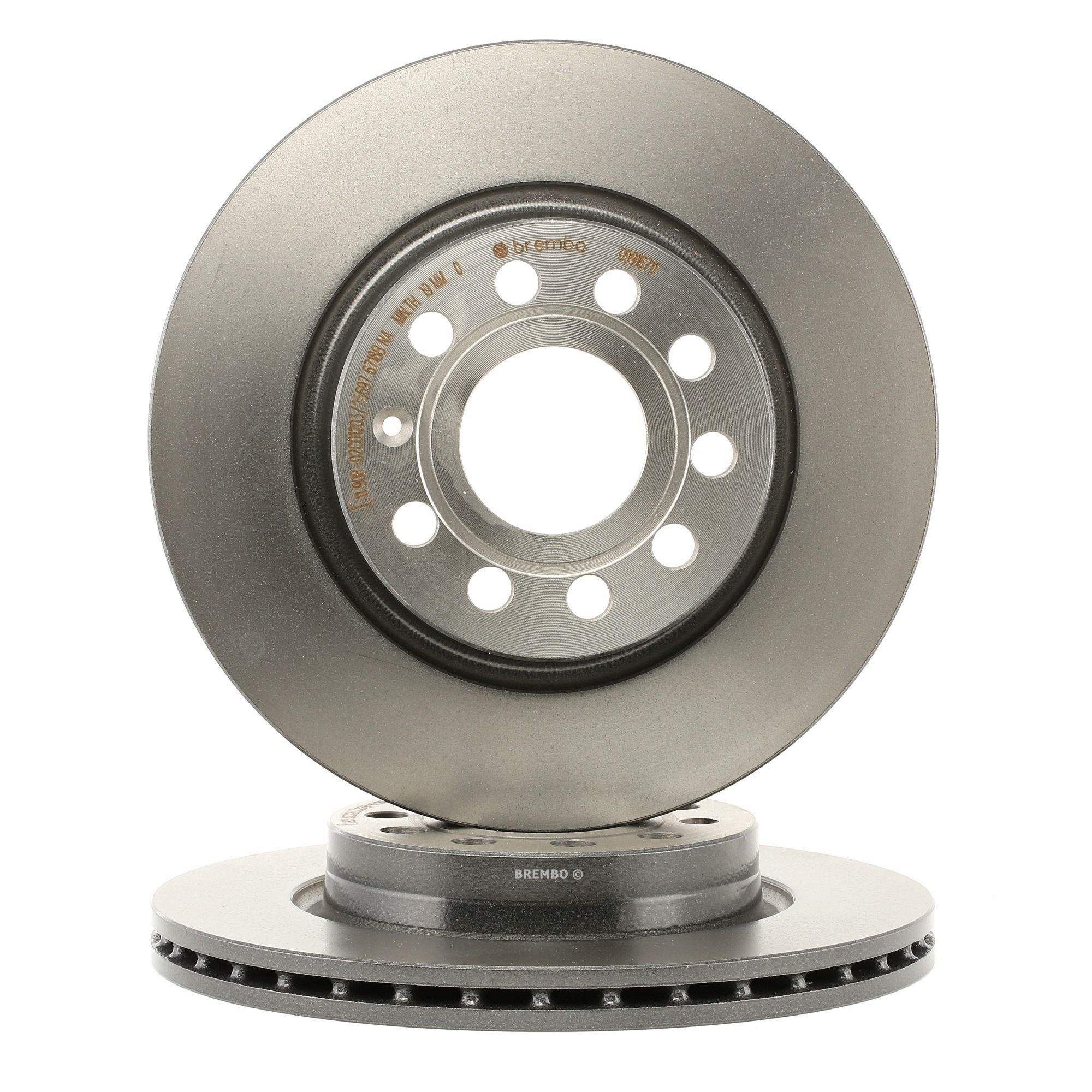 Front brake disc L/R (highly carburized with screws) fits for: AUDI A3 SEAT ALTEA  ALTEA XL  LEON  TOLEDO III SKODA OCTAVIA I  OCTAVIA II  YETI VW BEETLE  CADDY III 1.2-Electric 09.00-