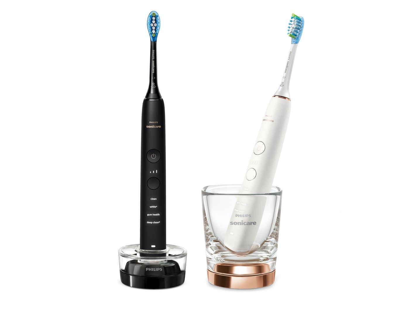 Philips DiamondClean 9000 HX9914/57 2-pack sonic electric toothbrush with charger & app