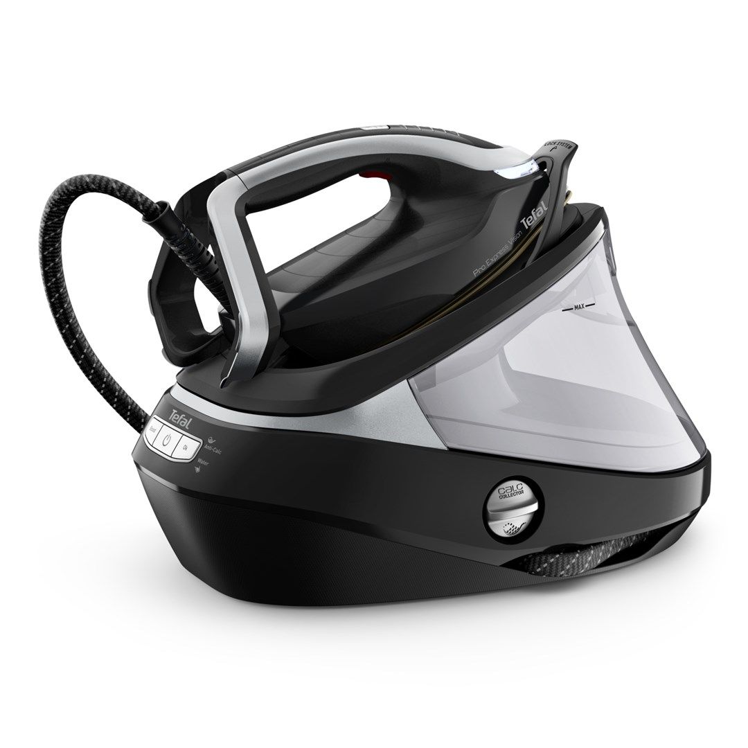 Tefal Pro Express Vision GV9821 3000 W 1.2 L Durilium AirGlide Autoclean soleplate Black  Silver