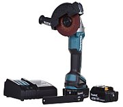 MAKITA ANGLE GRINDER 18V 125mm 2 x 5.0Ah LI-ION BRUSHLESS CASE MAKPAC DGA504RTJ