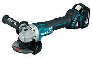 MAKITA ANGLE GRINDER 18V 125mm 2 x 5.0Ah LI-ION BRUSHLESS CASE MAKPAC DGA504RTJ
