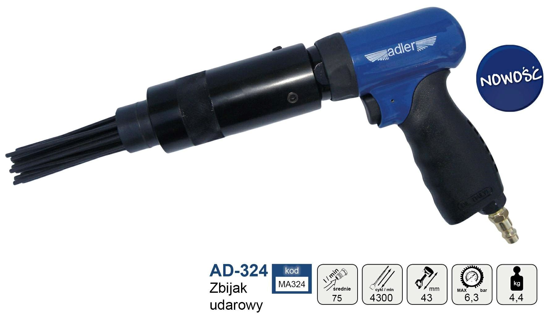 ADLER PNEUMATIC NEEDLE HAMMER AD-324