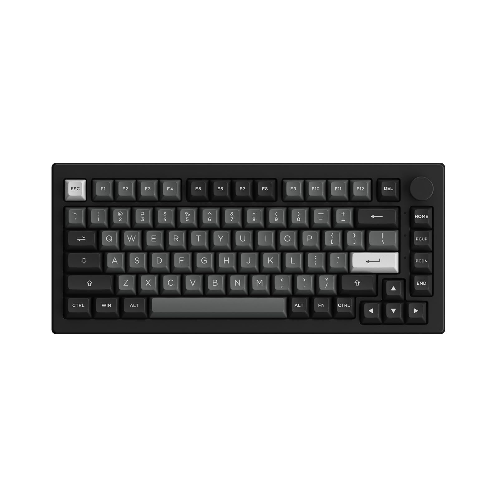 AKKO 5075B Plus S Black&Silver Gaming Keyboard - V3 Pro Cream Yellow