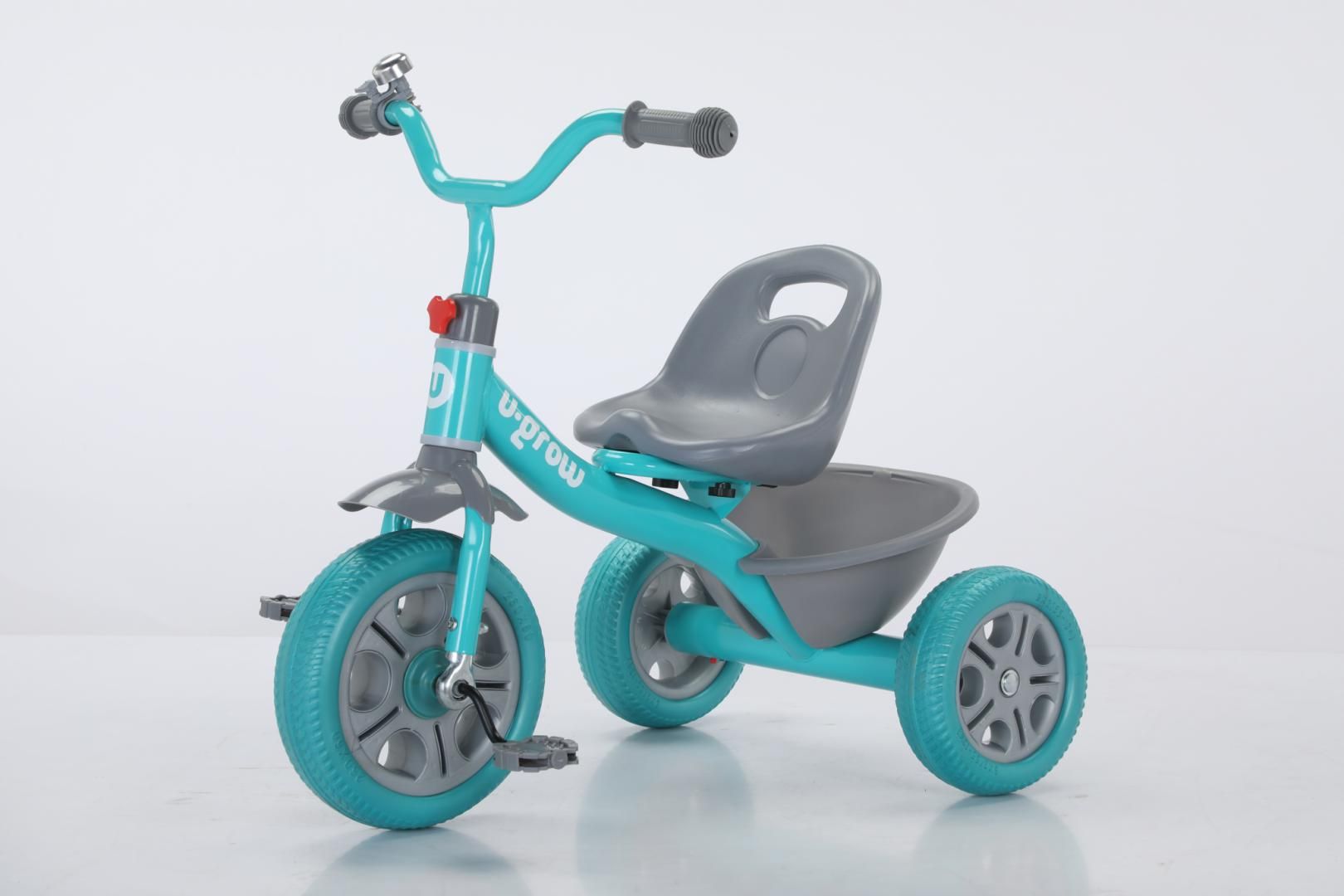 Tricicleta cu pedale verde/turcoaz, U-Grow