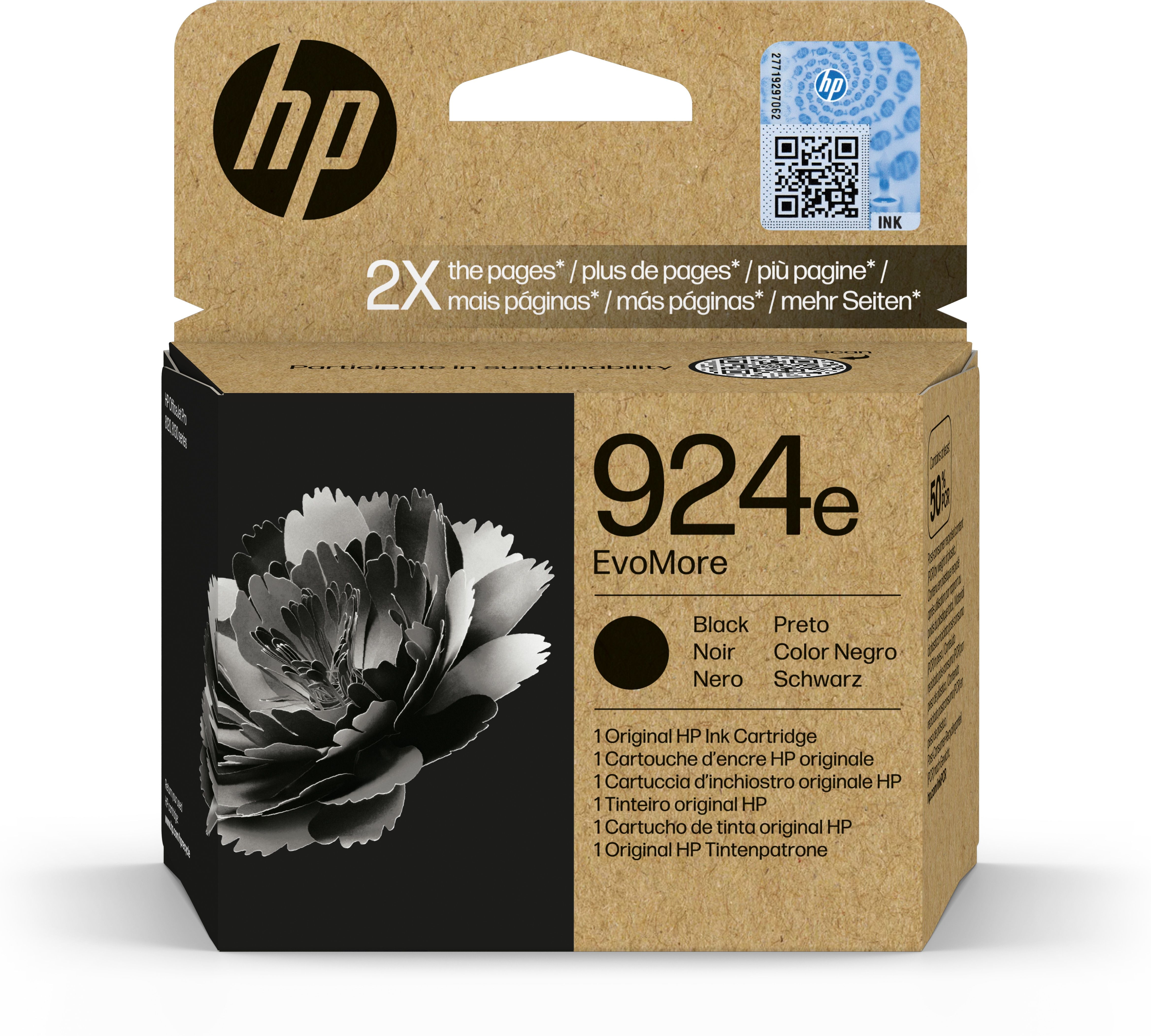 Cartus cerneala HP 4K0V0NE#SE1 ,Negru ,1000 pagini ,Original (924e) 