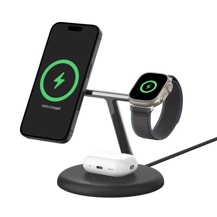 BOOST CHARGE PRO MAGNETIC/3-IN-1 CHARGING STATION WITH QI2