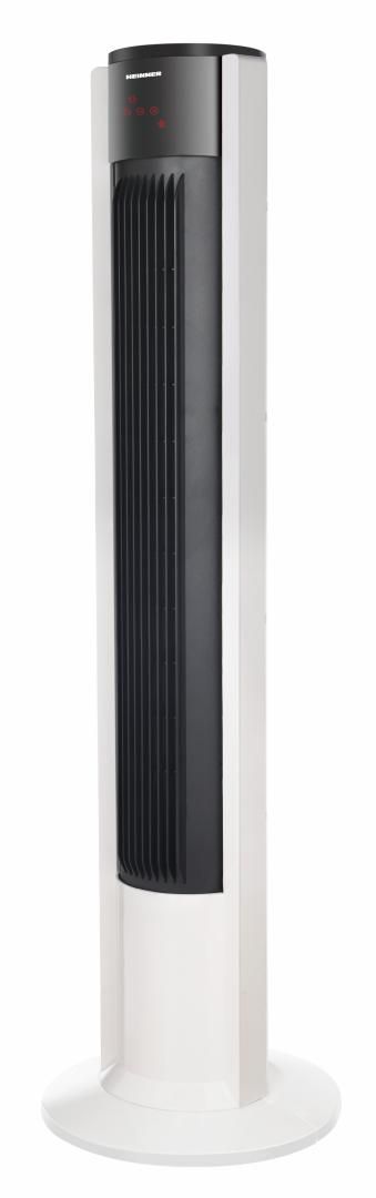 VENTILATOR TURN DIGITAL HEINNER HTF-M45WH, FUNCTIE OSCILATIE INTERNA, CONTROL DIGITAL, DISPLAY LED, OPRIRE AUTOMATA A DISPLAY-ULUI DUPA 60 DE SEC, 3 VITEZE: NATURAL, NORMAL, SILENTIOS, TIMER: 7H, FUNCTIE OPRIRE AUTOMATA, TELECOMANDA, PUTERE 45W, INALTIME: 110 CM,  ALB