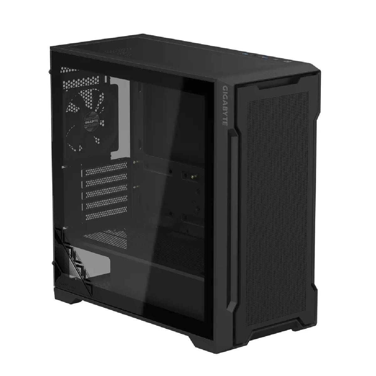 GIGABYTE C102G PC Case Full-Size Tempered Glass Side Panel With 2xUSB 3.0 Pre-installed two 120mm fans M-ATX/Mini-ITX