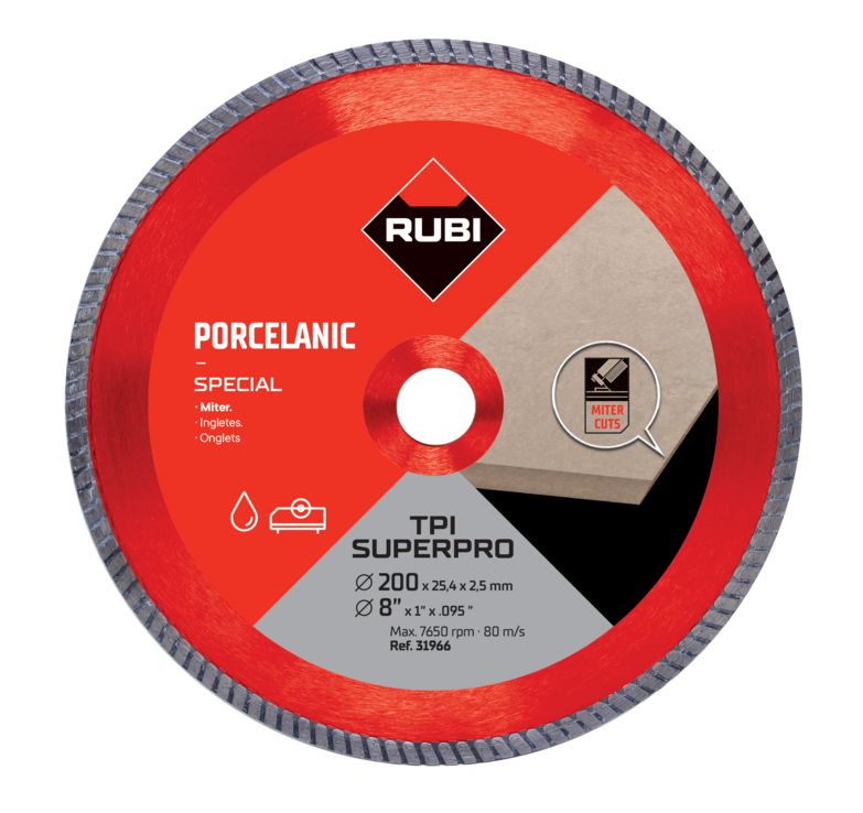 RUBI DIAMOND BLADE TVH 200 x 25 4mm SUPERPRO