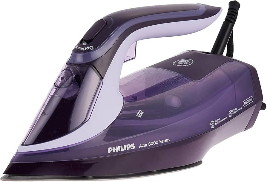 Philips | DST8021/30 | Steam Iron | Continuous steam 55 g/min | Steam boost performance 240 g/min | Purple