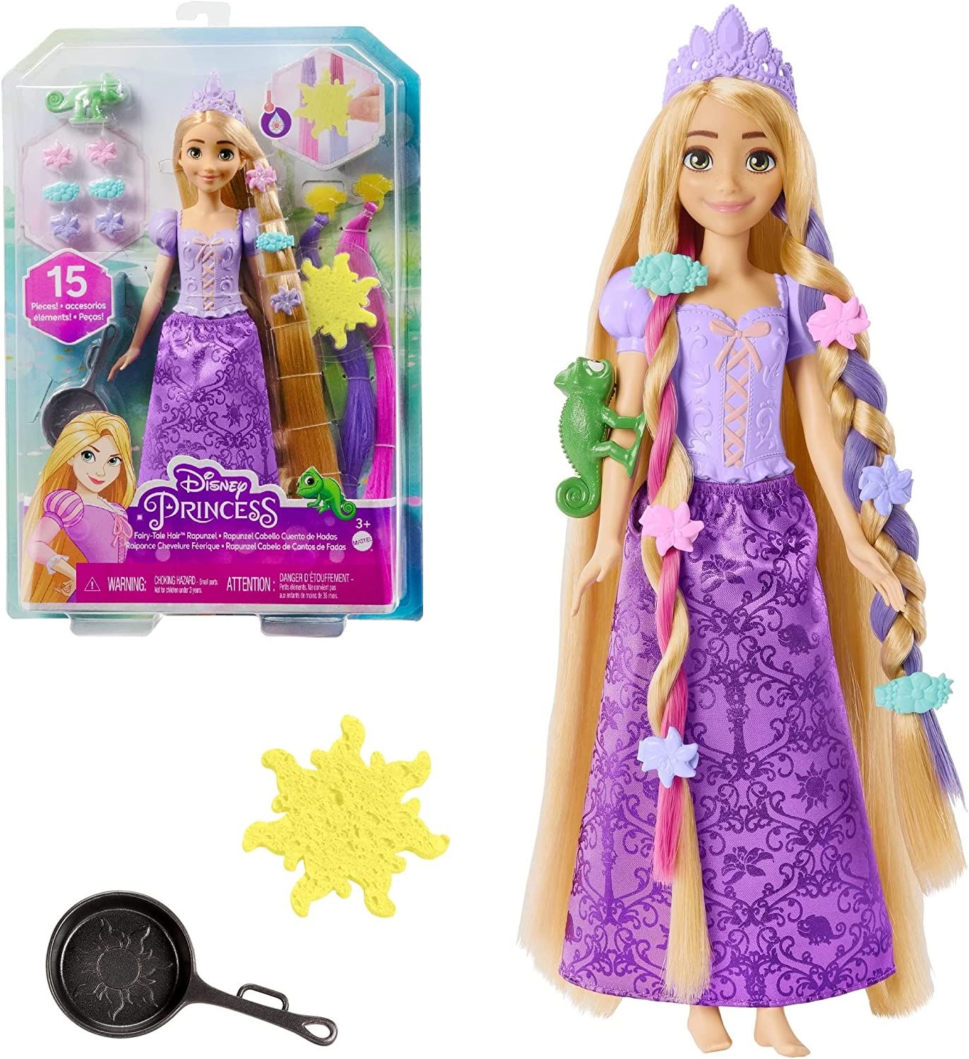 DISNEY RAPUNZEL FAIRYTALE HAIR FEATURE HLW18 WB4