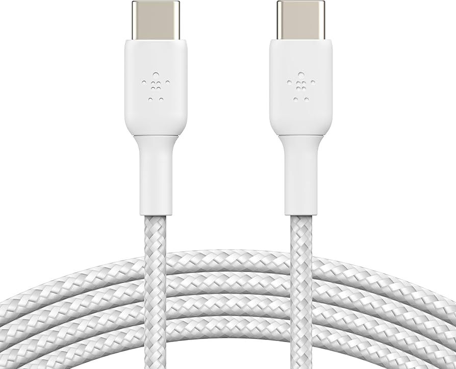 BOOSTCHARGE GEFLOCHTENES USB-C/CABLE-BRAIDED 2M WHITE