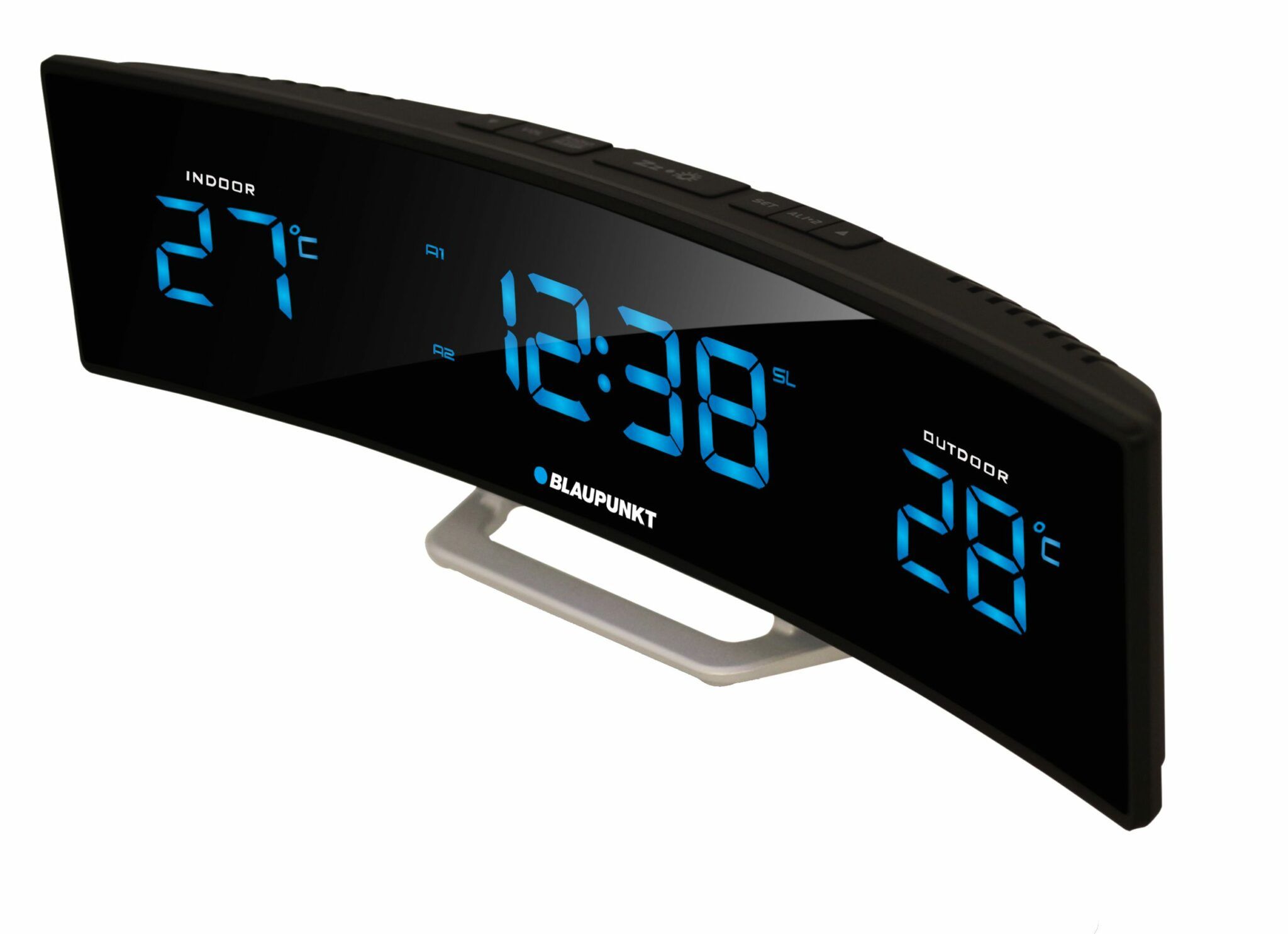 Blaupunkt CR12BK radio Clock Digital Black  Silver