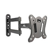 Maclean MC-417 Full Motion TV Monitor Wall Mount 13-32  30kg max. VESA 100x100 Black Powder Coated Universal Holder Bracket Adjustable Wall Distance Rotating Tilting