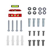 Maclean TV MC-413 Wall Mount Bracket 32 -80  VESA 600x400 45kg Tilting Universal Adjustable Spirit Level Mounting Accessories