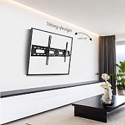 Maclean MC-422 TV Wall Mount Heavy Duty 43 -100  max VESA 800x400 120kg Tilting +/-15° Bracket Holder Hanger with Spirit Level Accessories