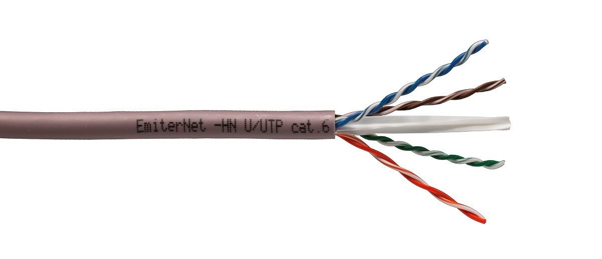 Emitter Net U/UTP Cat.6 450MHz B2ca LS0H Cable  4x2x23AWG Wire