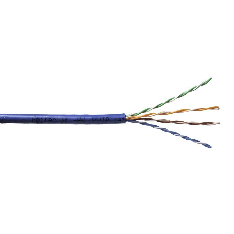 Emitter Net UTP (U/UTP) Cat.5e Cable  Stranded  4x2x24AWG  PVC  Blue