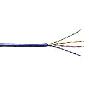Emitter Net UTP (U/UTP) Cat.5e Cable  Stranded  4x2x24AWG  PVC  Blue