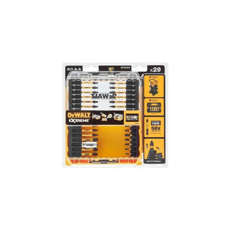 DEWALT ZESTAW KOŃCÓWEK FLEXTORQ 29cz.