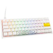 Ducky One 2 Pro Mini White Edition Gaming Tastatur  RGB LED - Cherry Blue (US)
