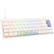 Ducky One 2 Pro Mini White Edition Gaming Tastatur  RGB LED - Cherry Silent Red