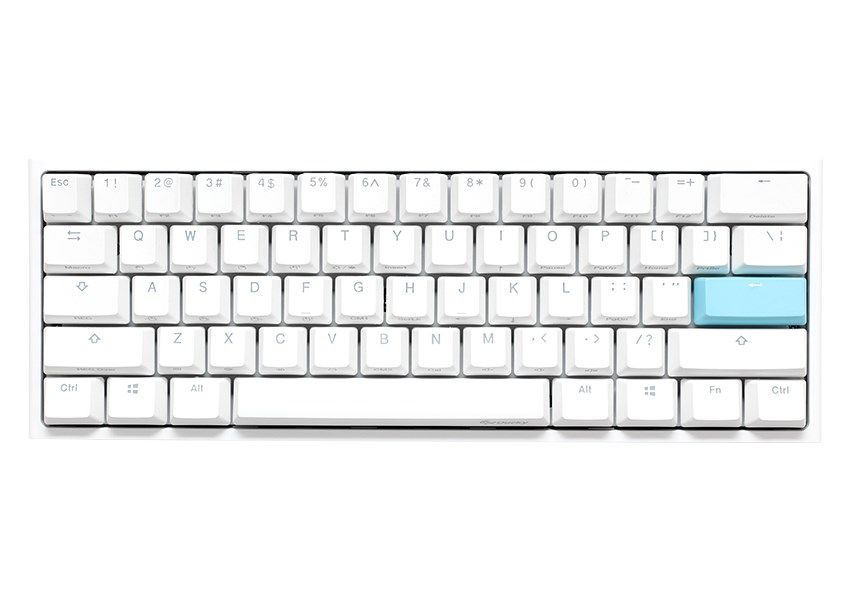 Ducky One 2 Pro Mini White Edition Gaming Tastatur  RGB LED - Gateron Yellow