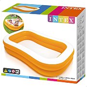 Family swimming pool orange SWIM CENTER in a box 229x147x46cm 57181NP INTEX