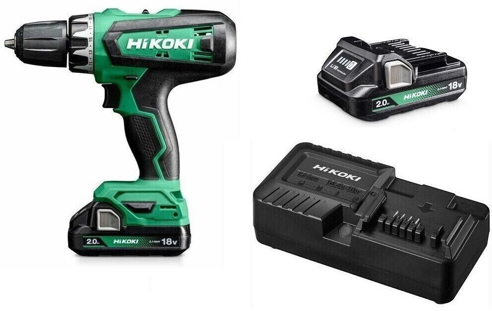 HIKOKI DRILL DRIVER 18V 2x2.0Ah 53Nm DS18DFWKZ