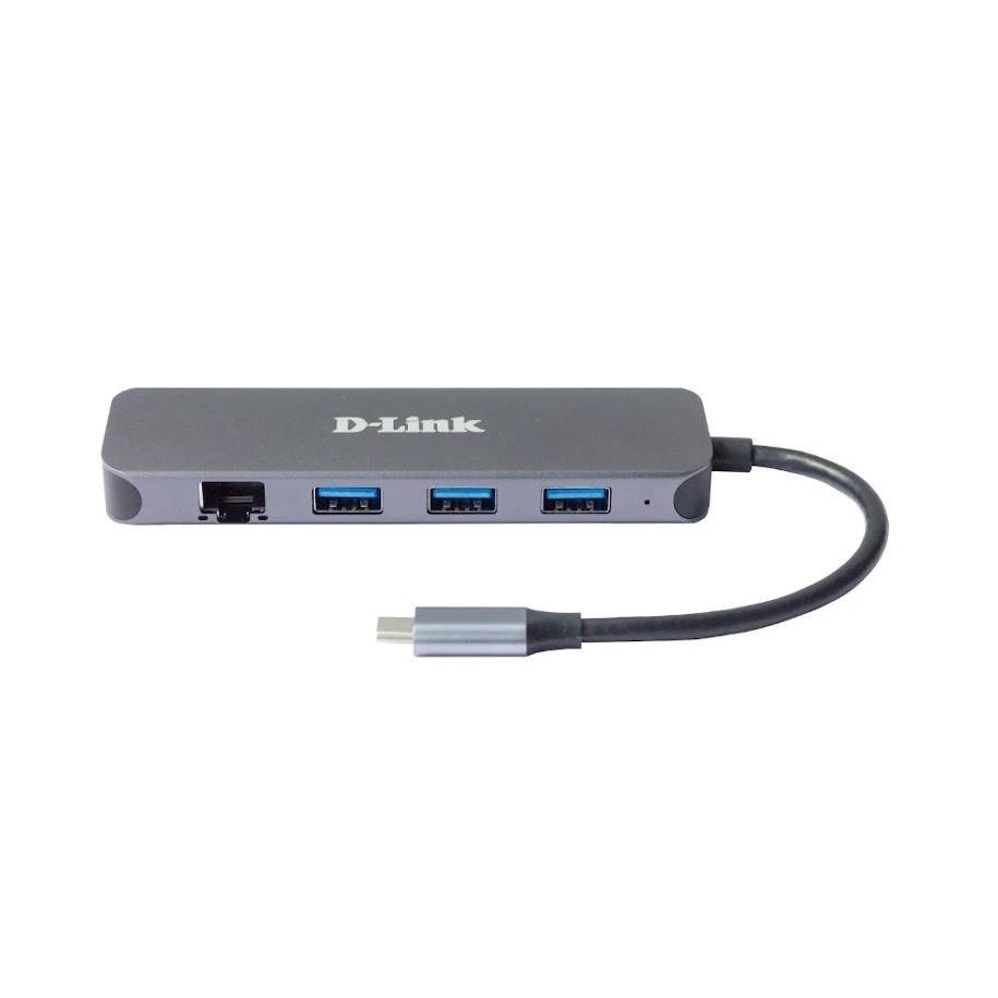 D-Link DUB-2334  USB-C nach 1000MBit Adapter mit USB-Hub retail