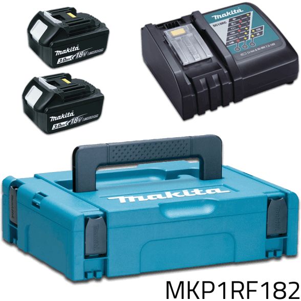 MAKITA POWER SUPPLY KIT 18V (BL1830Bx2+DC18RC) MAKPAC