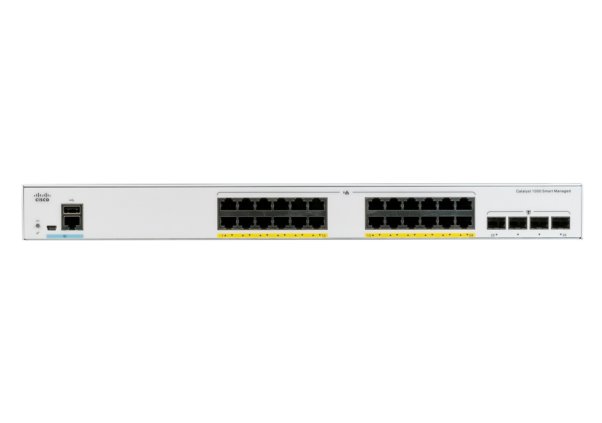 Switch Cisco C1000-24FP-4X-L, 24 porturi 10/100/1000 Mbps