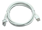 Cable, USB, Type A, TPUW, Straight, 2M, White