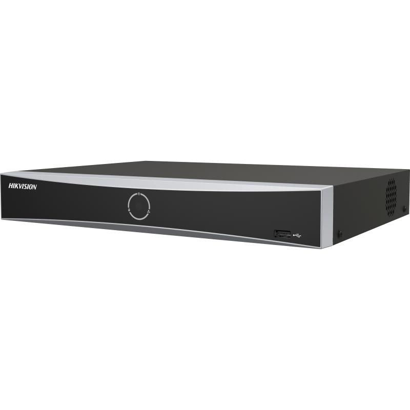 NVR Hikvision 16 canale 1U K Series AcuSense DS-7616NXI-K1(D) 1-ch@12 MP or 2-ch@8 MP or 4-ch@4 MP or 8-ch@1080p decoding capacity, H.265 +/H.265/H.264+/H.264, iesiri: HDMI/VGA, 1x SATA max 10TB pe HDD, alimentare: 12 VDC, 1.5 A, dimensiuni: 320 mm × 240 mm × 48 mm, greutate: 1kg.