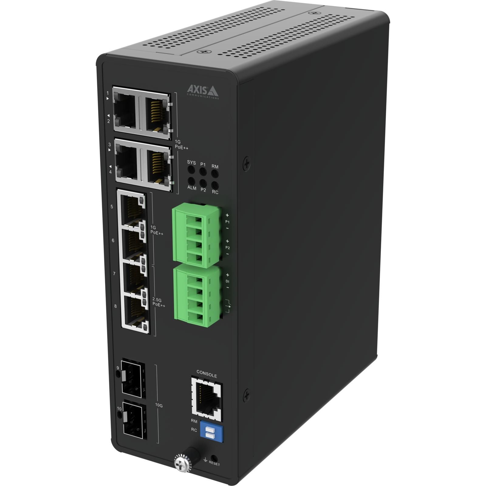 AXIS D8208-R INDUSTRIAL POE++ S/8-PORT MANAGED INDUSTRIAL POE++