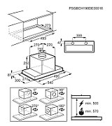 Electrolux LFG716R Built-under Black 700 m3/h A