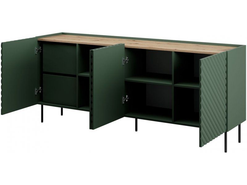 4D2SZ ONDA chest of drawers 200x45xH85 green