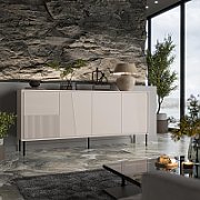 4D chest of drawers ABI 200x45x88 cashmere matt