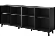 BARI chest of drawers 200x42x82 black matt