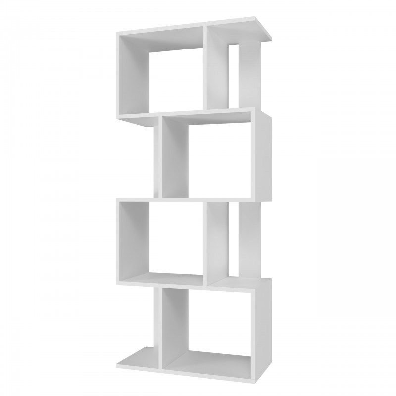 Bookcase FIESTA 4P 59.5x30x140 cm  white